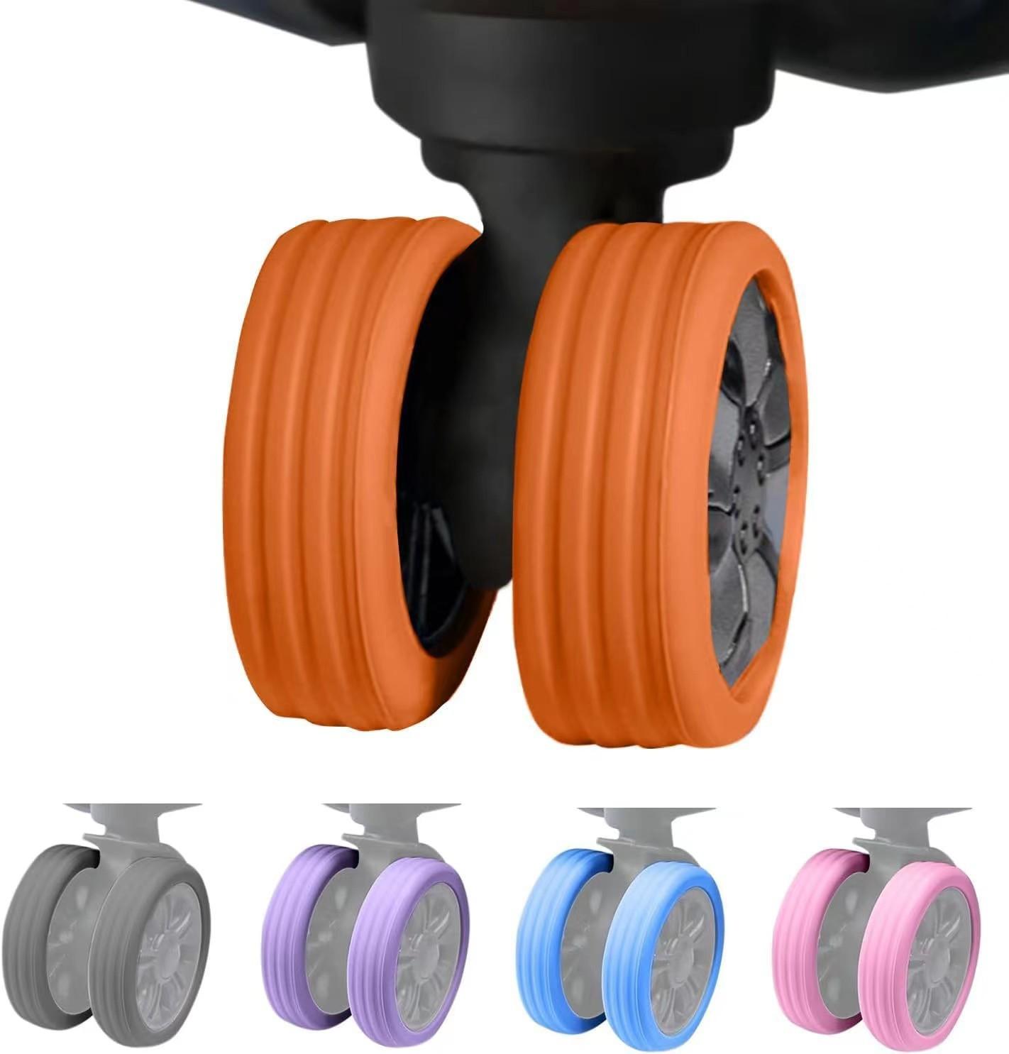 cross-border caster shoes luggage wheel cover silicone protective cover casters mute cover trolley case wear sleeve