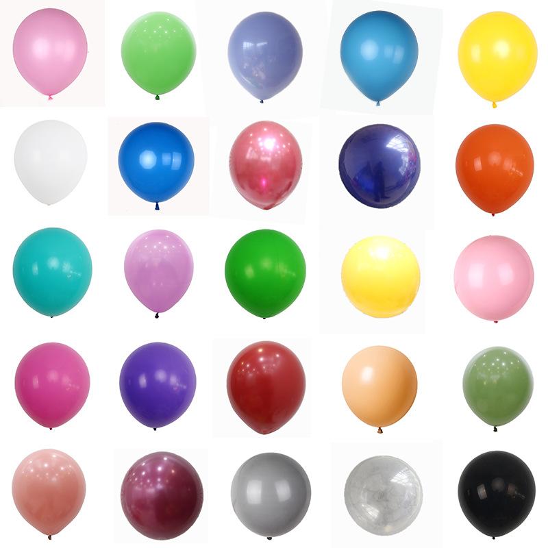 Factory Wholesale Multi-Color 18-Inch Rubber Balloons Thick round Hydrogen Balloon Party Decoration Balloon