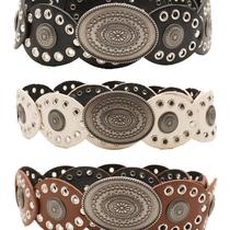 american-style high-grade vintage belt women's western denim style skirt jeans decorative belt women's wide waist chain