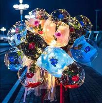 internet celebrity wave ball proposal confession to push luminous transparent wave balloon ball balloon pi hair