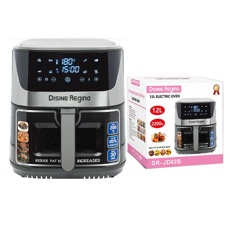 foreign trade export 12.8l air fryer touch screen intelligent air fryer air fryer 12l smart electric oven deep frying pan cross-border