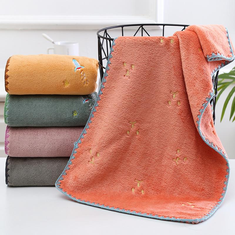 coral fleece towel home daily use