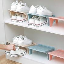 household storage shoe rack double layer shoe support plastic integrated simple space-saving economical simple shoes storage rack