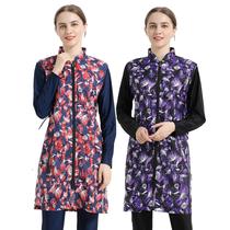 digital printing muslim swimsuit southeast asia hui conservative three-piece suit sportswear swimming suit