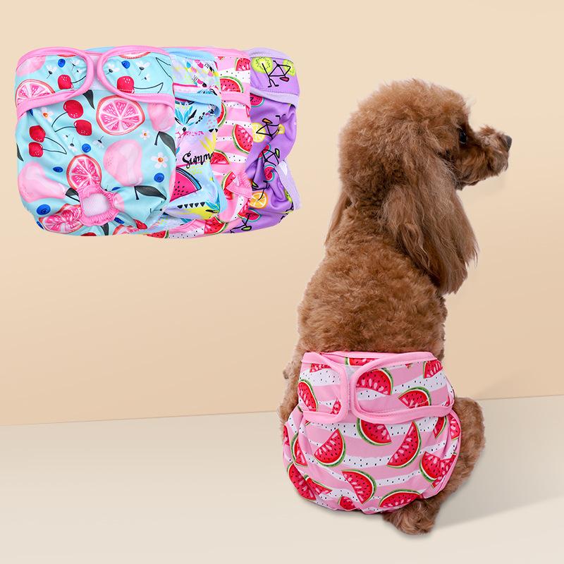 cross-border hot female canine menstrual panties dog menstrual panties diaper pants menstruation diaper pants pet spring and summer clothes factory exclusive