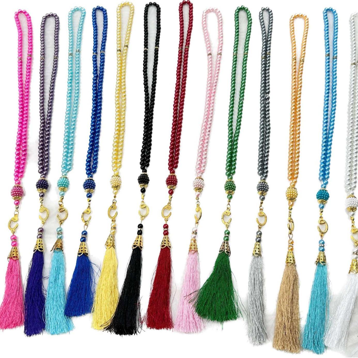 cross-border 99 pcs imitation pearl muslim beads tasbih middle east hot sale