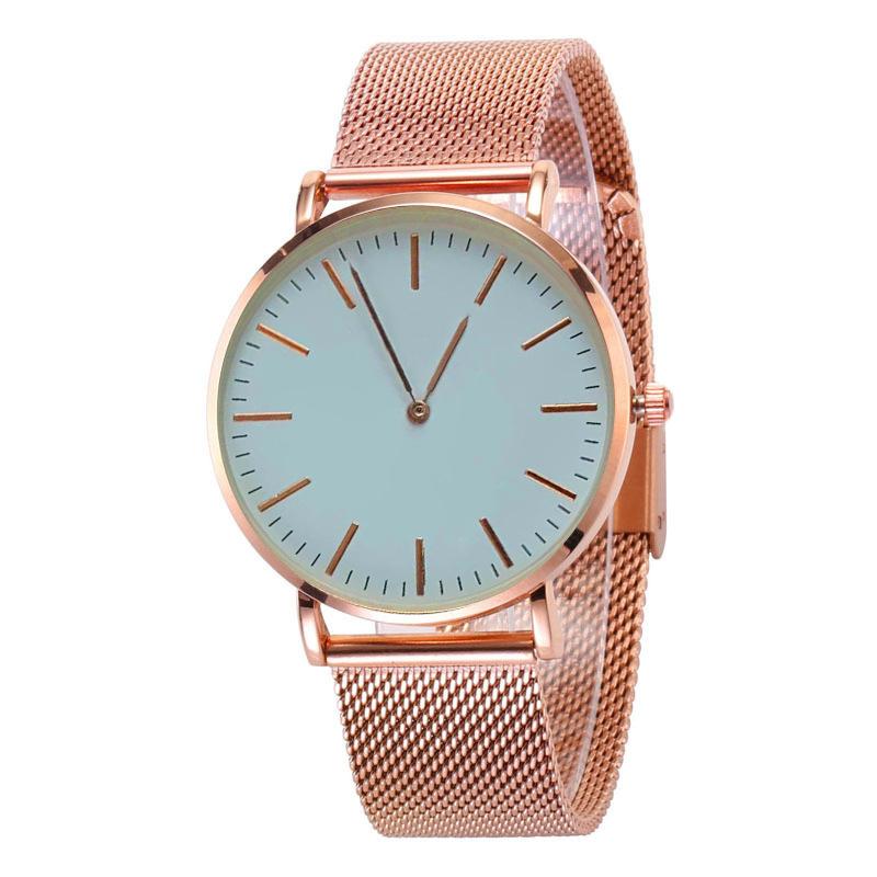Nordic Style Business Watch Mesh Strap Watch Men's and Women's Quartz Watch Fashion Simple Men's and Women's Couple Watch