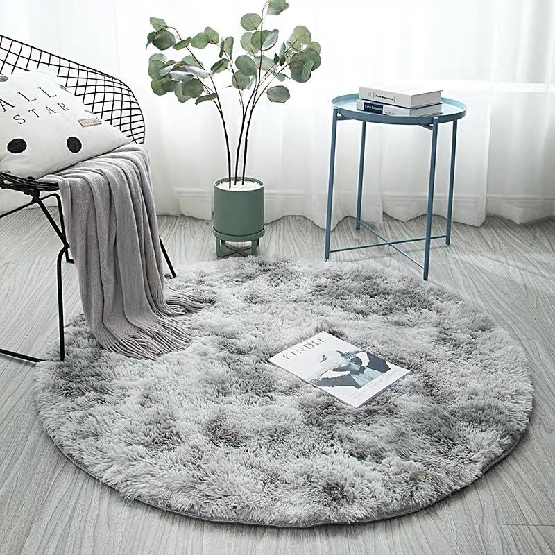 [xinsun] nordic tie-dye gradient carpet factory direct sales round nacelle chair yoga mat living room floor mat