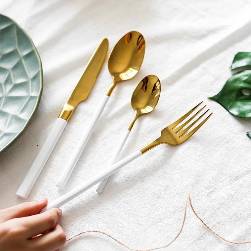 304 Stainless Steel Western Tableware Modern Minimalist Hotel Household Main Meal Knife, Fork And Spoon Coffee Spoon Factory Wholesale Spot Application Scenario