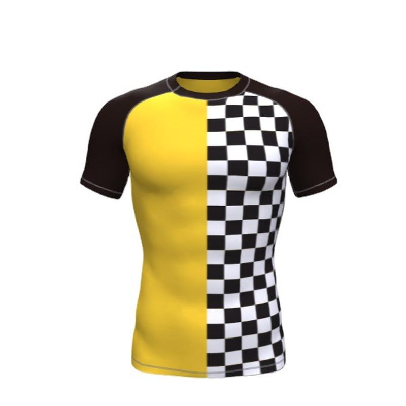 factory customized group workout clothes men's short-sleeved workout clothes tights