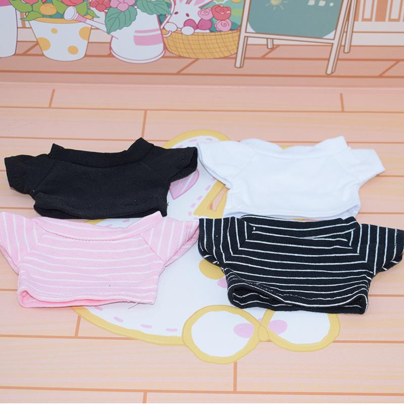 15/20cm doll doll clothes star doll clothes short sleeve pants suit 20cm cotton t-shirt accessories