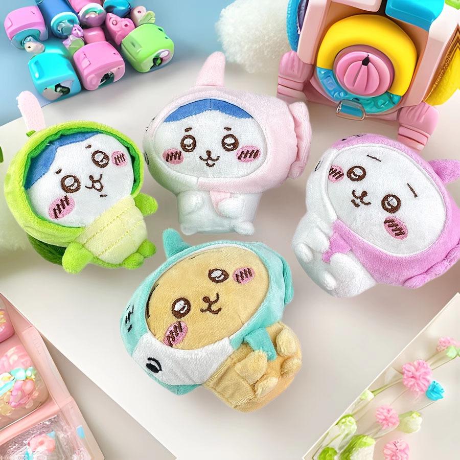 cute crossdressing gika wow plush pendant creative aquarium animal keychain girlfriends bag hanging doll