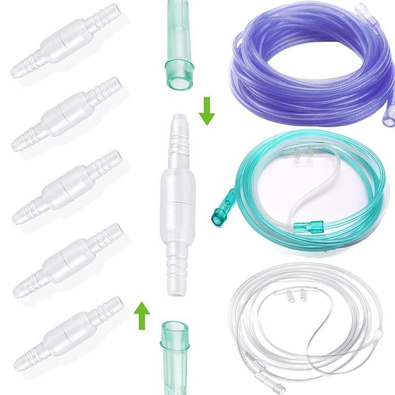 cross-border disposable nasal oxygen tube rotating connector household oxygen hose adapter for the elderly oxygen generator oxygen catheter
