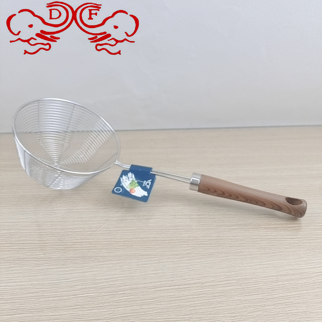 DF68131 Strainer Non-magnetic stainless steel handle wire mesh strainer fried scoop Noodle strainer scoop DF TRADINGHOUSE thumbnail