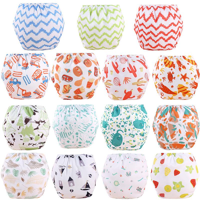 new baby cloth diaper pants baby printed snap button diaper pants children plus size diaper pants infant diaper