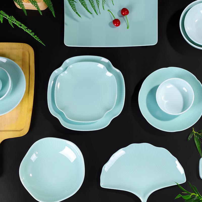 chinese hot pot, cooking cold dishes, cooking dishes, commercial household creative melamine set of tableware Application Scenario