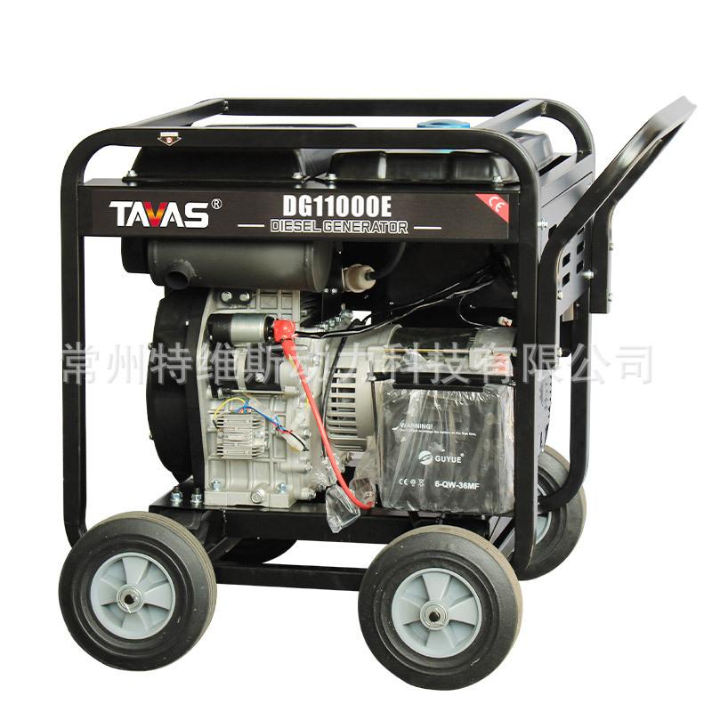 agricultural irrigation high-power power 10/12/15/16kw portable open-shelf air-cooled diesel generator set with wheels