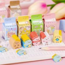 creative cartoon cute milk ball eraser kindergarten learning stationery eraser children gift wholesale