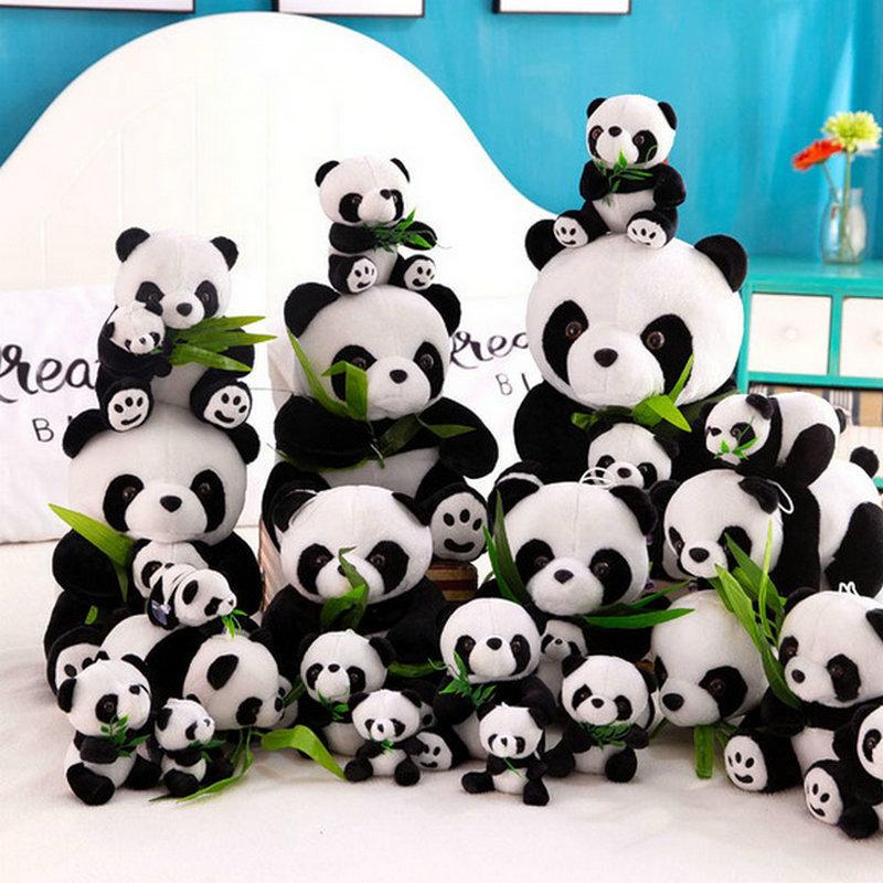 national treasure giant panda doll plush toys simulation lesser panda doll small pendant ragdoll children's birthday gift