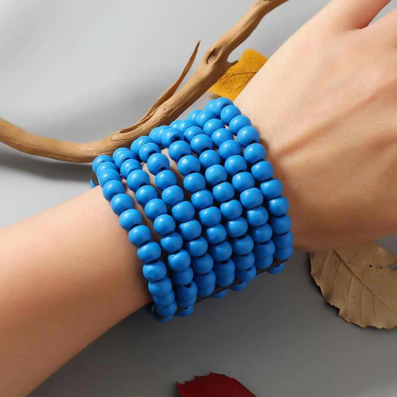 coconut shell bracelet hand skewers blue pine buddha beads bracelet men and women rosary wholesale turquoise