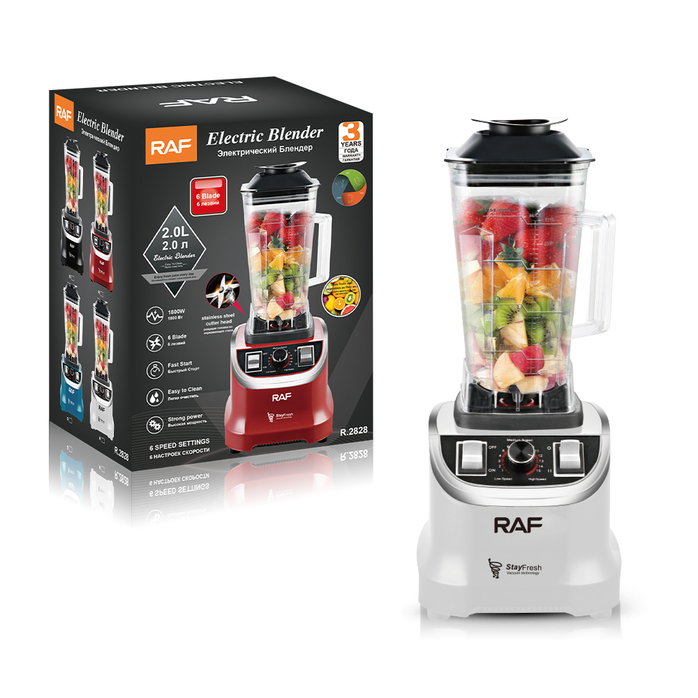 RAF European and American standard blender, home and commercial smoothie food processor, soy milk and fruit juicer, multi-functional smoothie machine details Picture