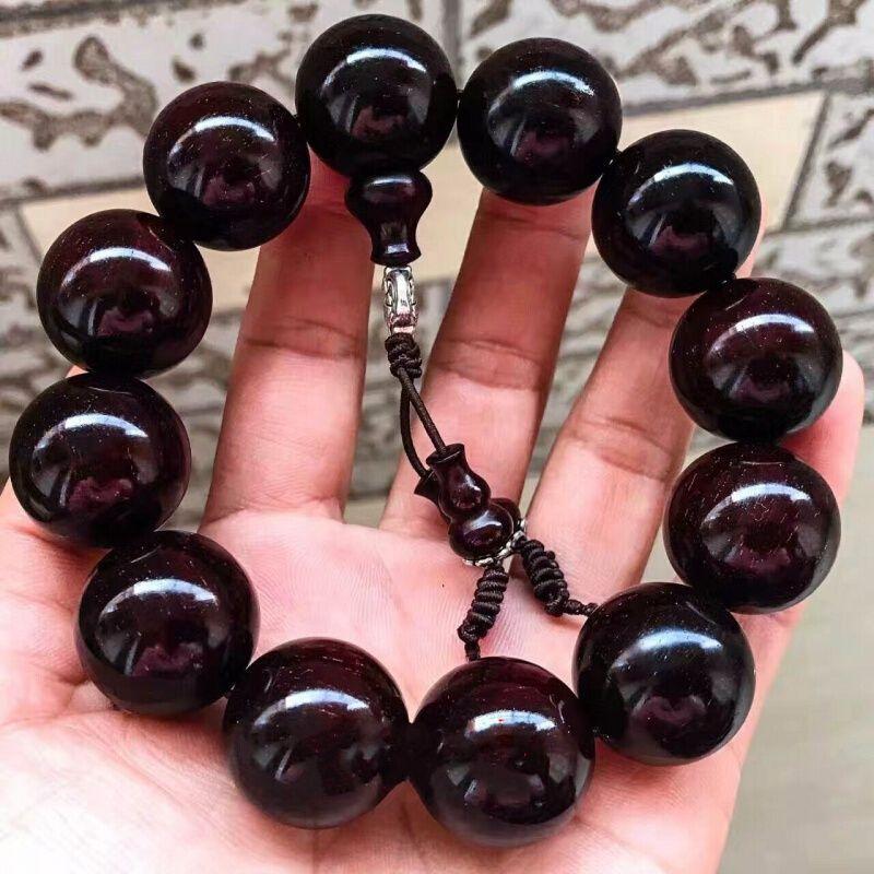 pterocarpus santalinus bracelet high density old materials wooden buddha beads men's bracelet