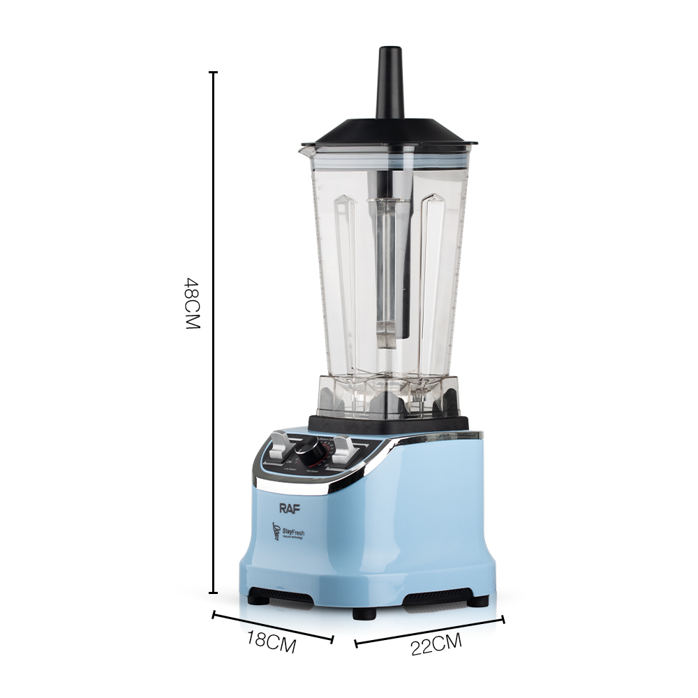 RAF European and American standard blender, home and commercial smoothie food processor, soy milk and fruit juicer, multi-functional smoothie machine Item Picture