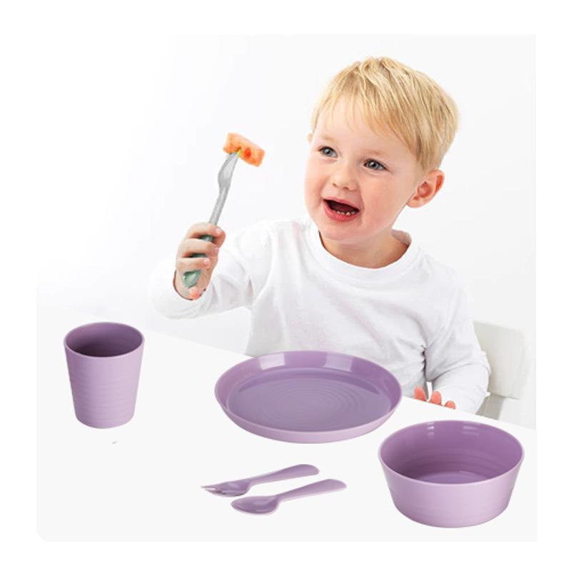 Baby Solid Food Tableware Creative Home Baby Portable Training Learning Eating Spoon Fork Set Factory Wholesale details Picture