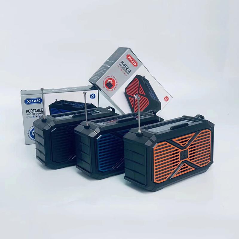new outdoor multi-function radio xm-a30 outdoor bluetooth speaker solar radio of power generator