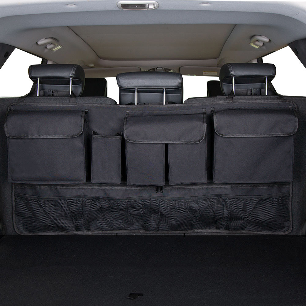 T Multi-functional car Oxford cloth seat back storage bag SUV car net bag storage bag Car trunk pocket hanging bag full figure