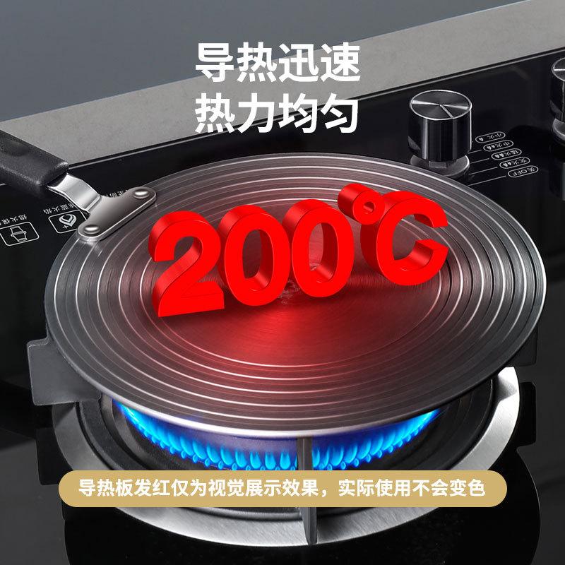9wor household kitchen gas stove heat transfer plate anti-burning black gas stove heat conduction plate thawing heat conduction plate induction cooker guide details Picture