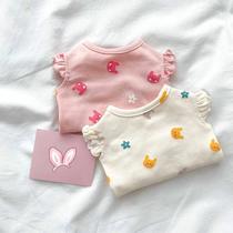 Autumn and Winter Thin Cat Flying Sleeve Vest Dog Two Feet Apparel Small and Medium-Sized Dogs Puppy Cat Autumn Pet Clothes