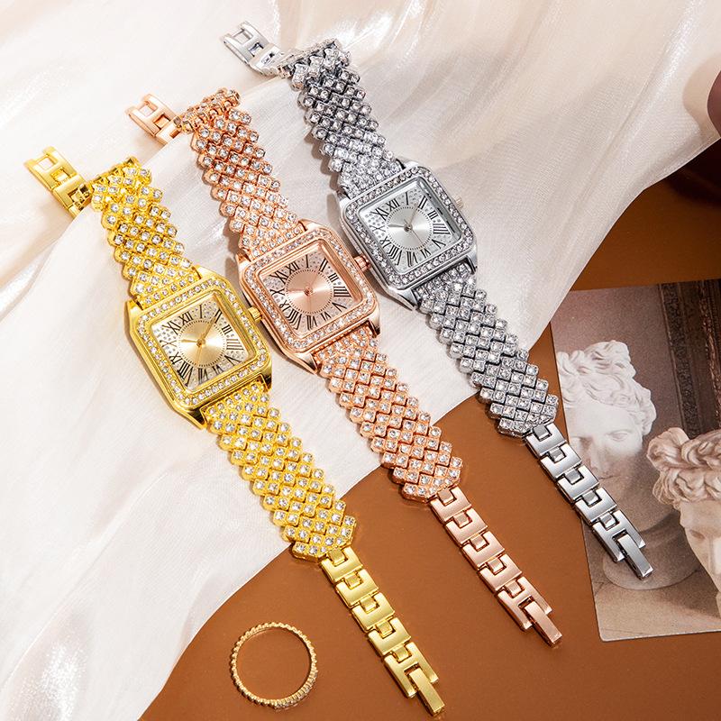 Online Red Tide Watch Silicone Band Watrproof Watch Wholesale Roman Square Retro Quartz Watch with Calendar Shenzhen Watch