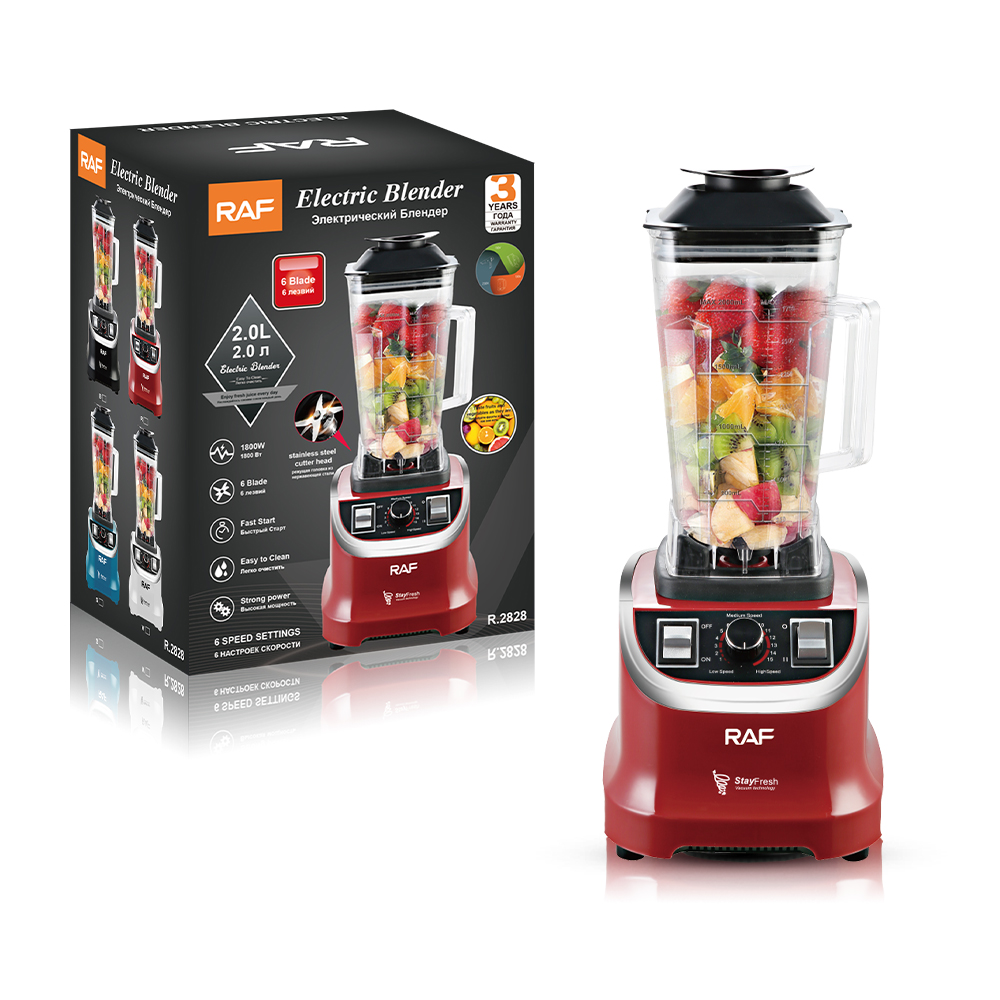 RAF European and American standard blender, home and commercial smoothie food processor, soy milk and fruit juicer, multi-functional smoothie machine Application Scenario