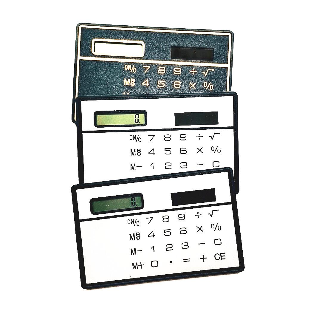 creative solar calculator card calculator mini ultra-thin portable office gift calculator