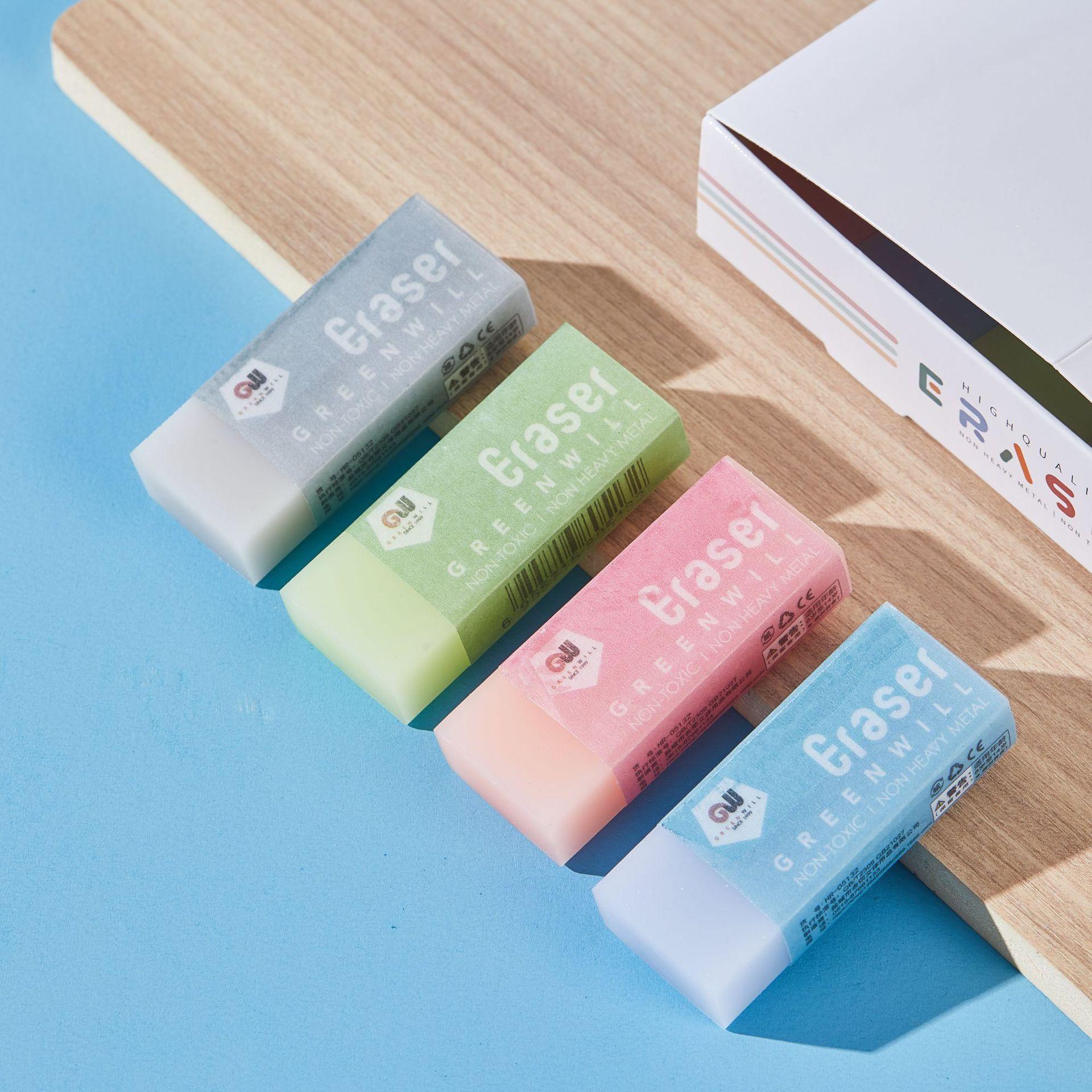 hr-05132 transparent eraser wipe traceless school supplies eraser eraser for exam 2b