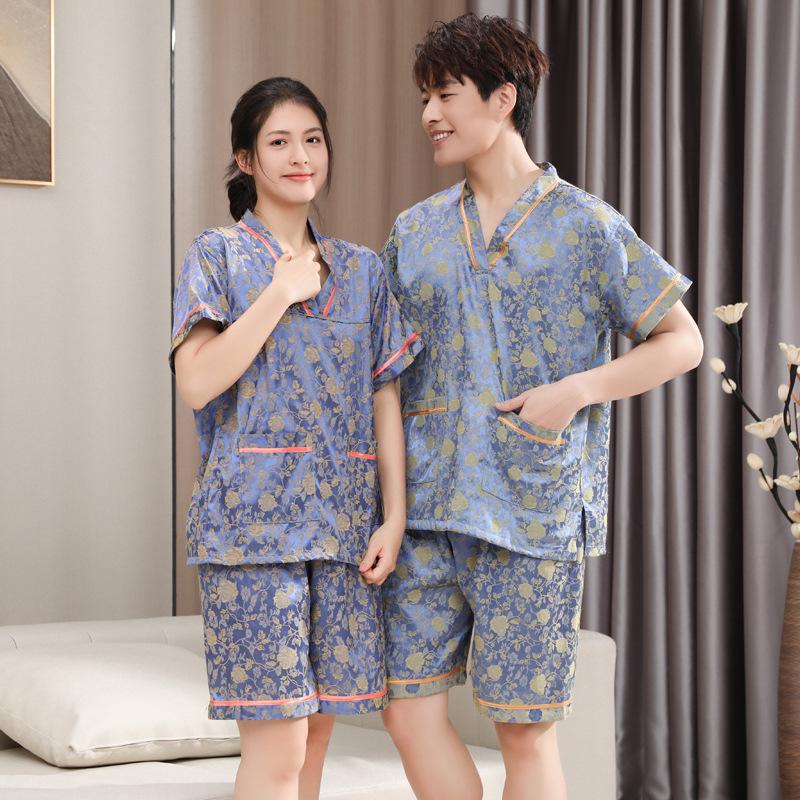Pure Cotton Khan Steam Clothes Women's Sauna Bath Robe Sauna Clothes Men's Massage Foot Bath Clothes Hotel Batobe Physical Therapy Suits Factory Wholesale