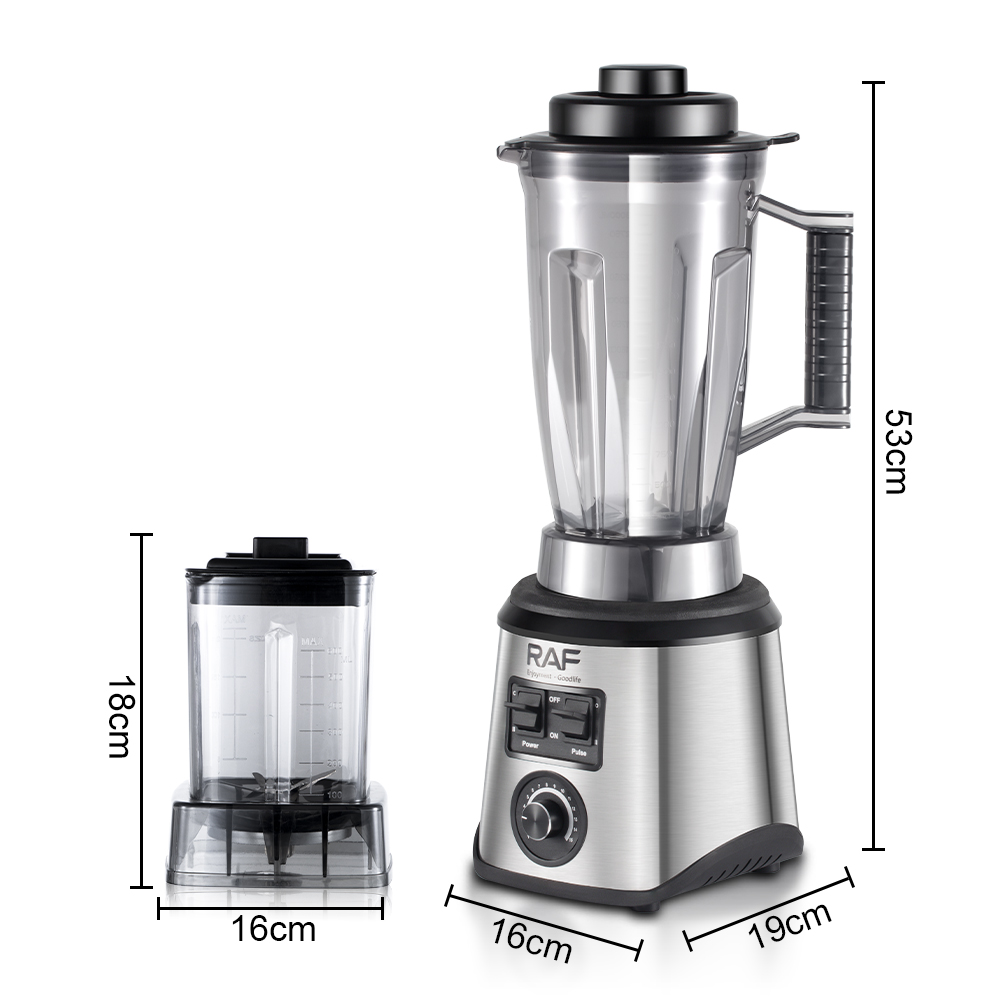 RAF European and American standard cross-border multi-functional two-in-one juicer, home food processor, juicer, grinder, 2L Application Scenario