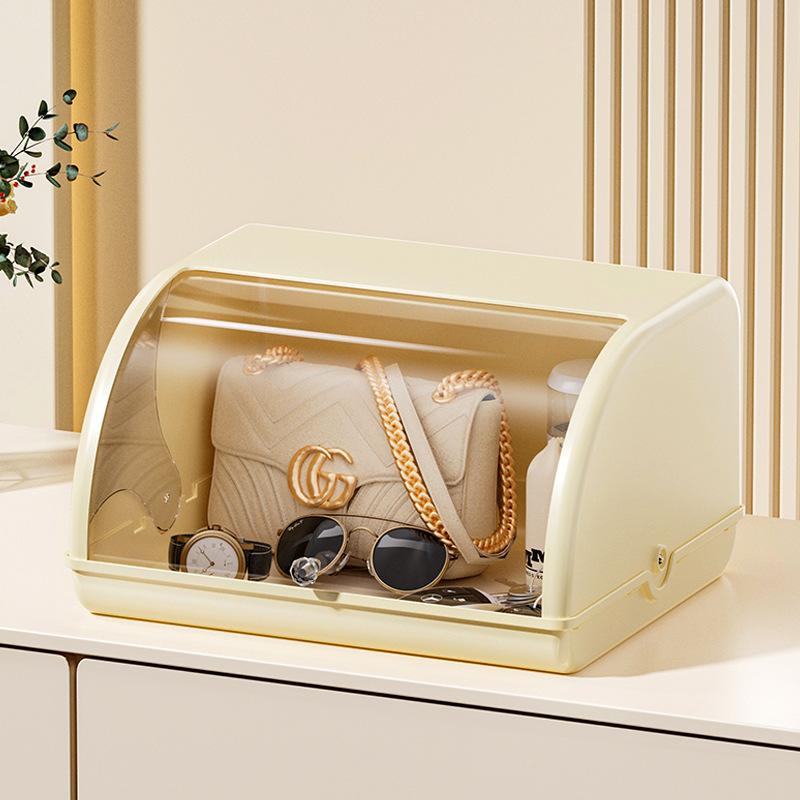 desktop storage box cosmetic bag file key storage stationery lipstick dustproof display cabinet hallway storage box