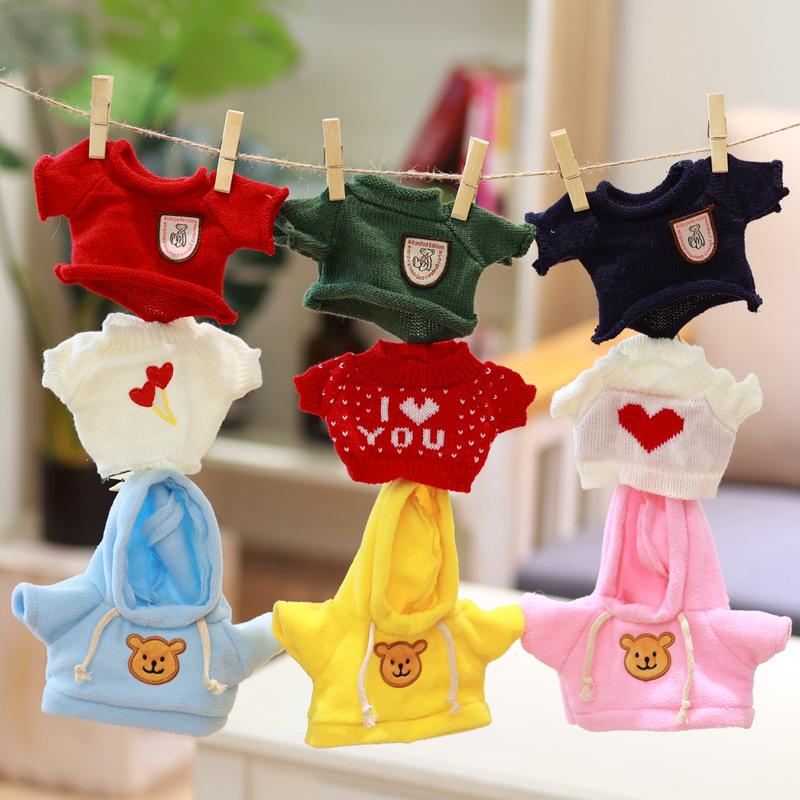 bear doll replacement sweater 30cm teddy bear doll sweater plush toy clothes accessories doll's clothes wholesale