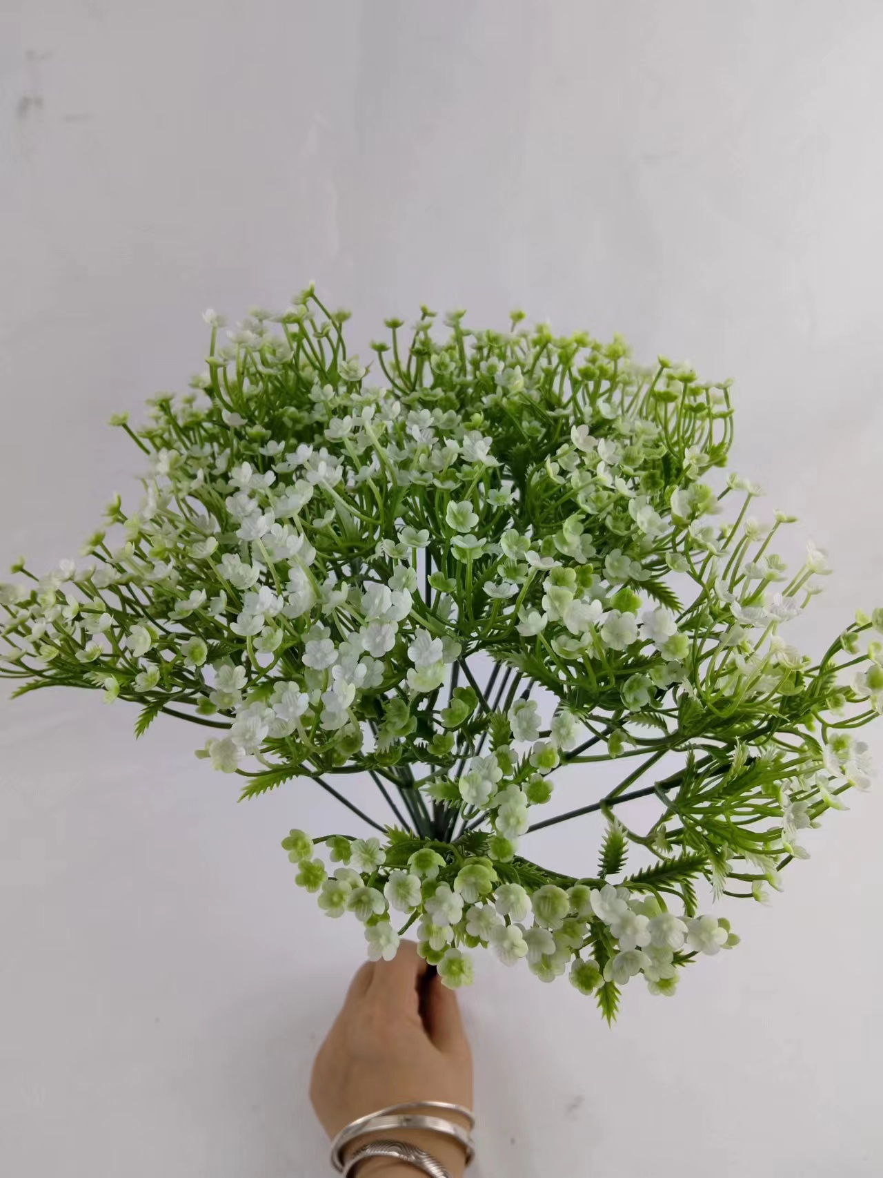 厂家直销18叉36头两叉满天星塑料水草室内外植物墙装饰拍摄背景道具DIY花艺