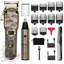 hatteker retro electric hair clipper men's oil head carving electric clipper shaving nose hair trimmer hair clipper