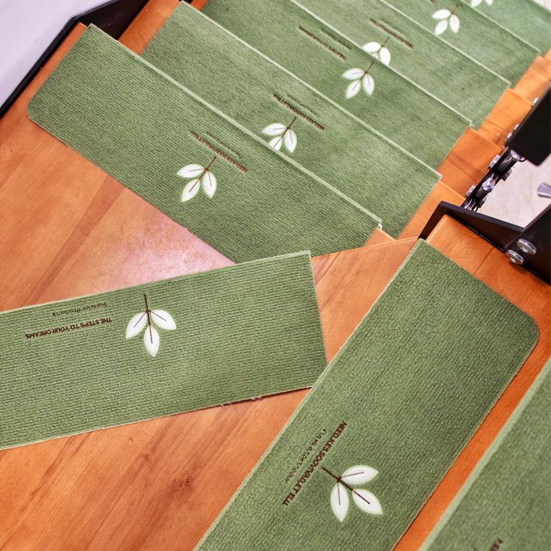 stair step mats glue-free self-adhesive stair carpet household stair mat solid wood floor non-slip silent mat luminous