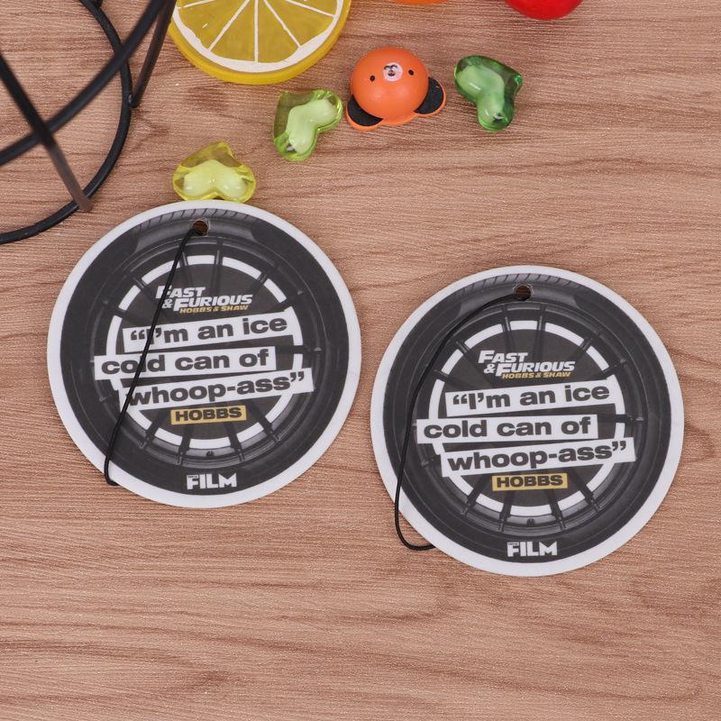 creative car air freshener clothes tag pendant wholesale car cartoon air outlet perfume paper decoration parts