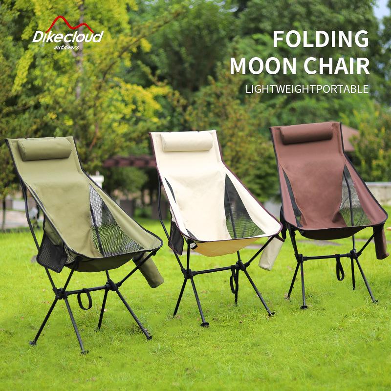 exclusive for cross-border 707 may bright chair recliner outdoor folding chair fishing chair cup bag with pillow three colors optional