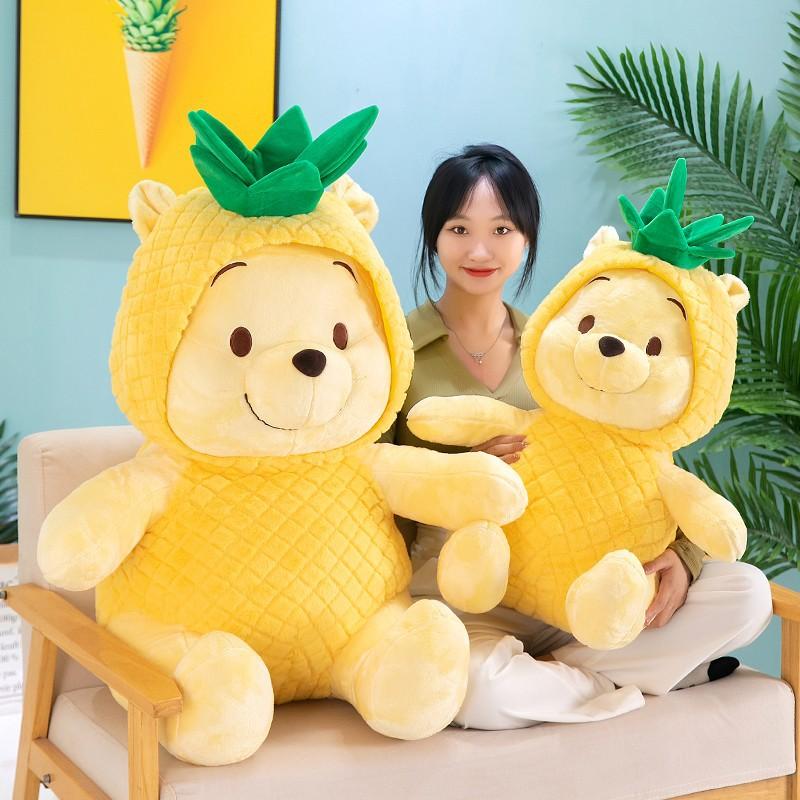 pineapple bear doll plush toys winnie the doll large cute doll sleep hug for girls