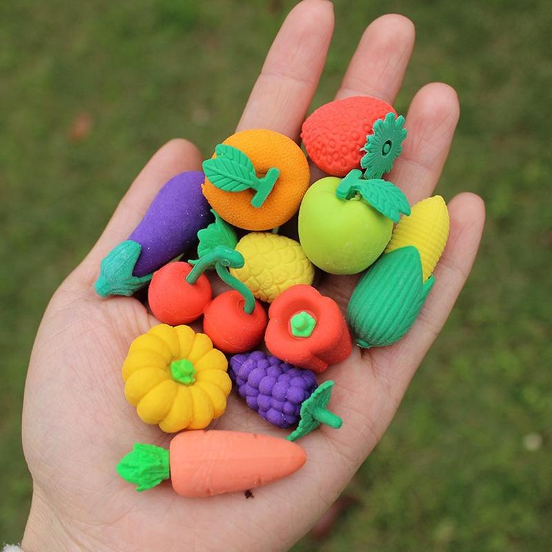 Cartoon Fruit Eraser Detachable Children's Gift Eraser Cute Wholesale Creative Eraser Wholesale 3D Eraser