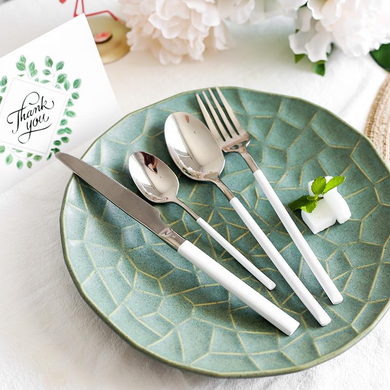 304 Stainless Steel Western Tableware Modern Minimalist Hotel Household Main Meal Knife, Fork And Spoon Coffee Spoon Factory Wholesale Spot details Picture