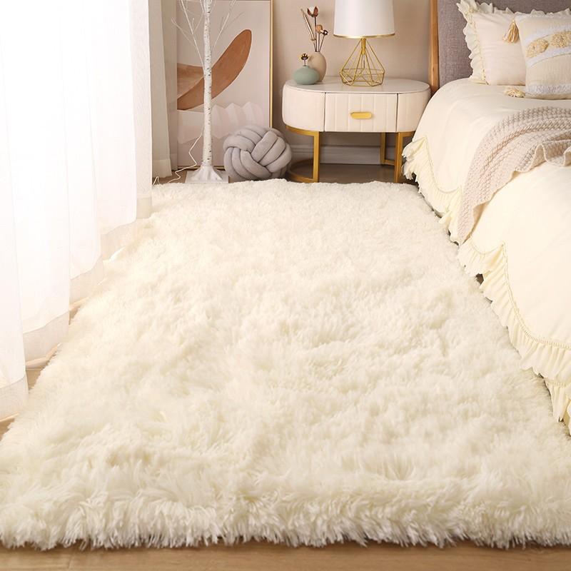 living room carpet full covered silk wool bedroom bedside blanket tie-dyed study room decoration floor mat long wool table carpet household cross-border
