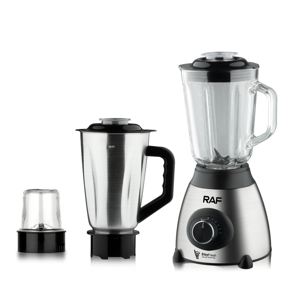 RAF European 3-in-1 food processor, 1.5L blender, fruit and vegetable juicer, household juicer, blender, complementary food Specification image